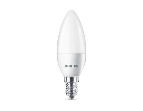 Philips LED Lampe B35 5.5W (40W) WW matt ND 470lm, nicht dimmbar, 2700K, 15000h
