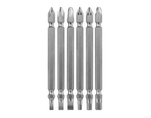 kwb Doppelbit-Set PH/PZ/Schlitz 100mm 6-tlg,PH1,2,3/PZ1,2,3/Schlitz 4,5,6mm