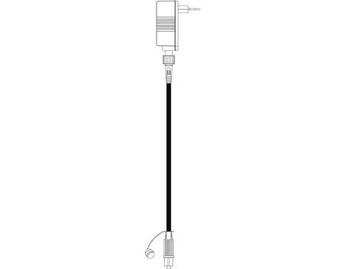 Star Trading Syst24 Netzkabel Start, 1.8m 20.4, IP44, Netzkabel mit Trafo, schwarz