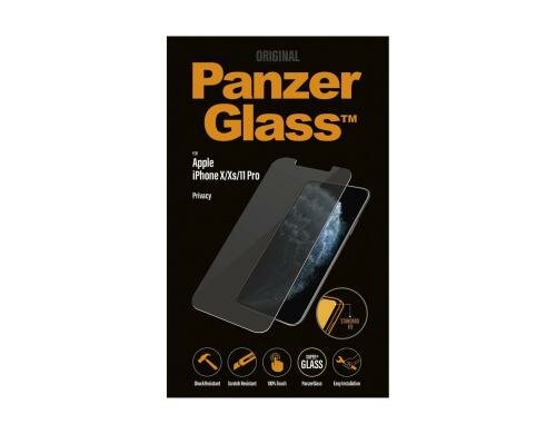 Panzerglass Displayschutz Standart Fit Priv für iPhone 11 Pro, privacy