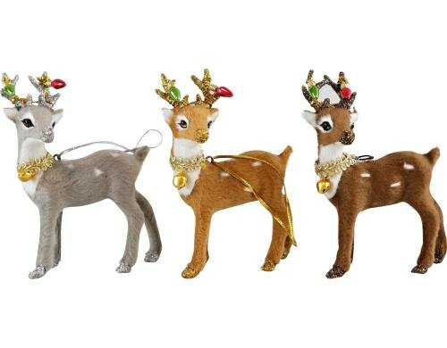 Hoff Interieur Weihnachtshirsche 3er Set 8x11x4,5cm