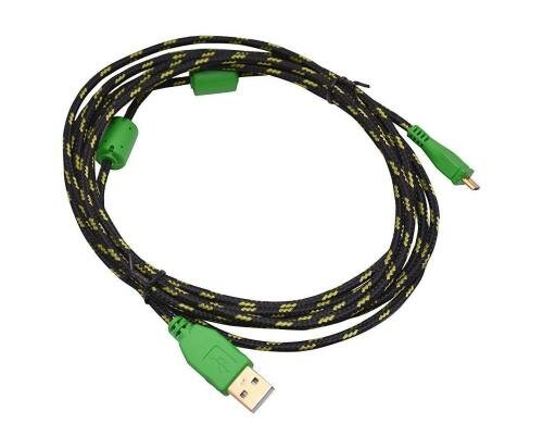 Scuf MicroB zu USB-A Ladekabel 3 m, grün