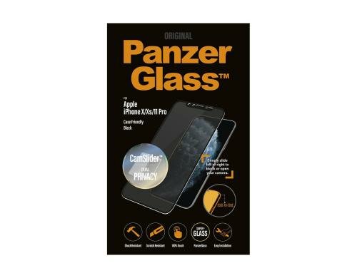 Panzerglass Displayschutz CF Priv bla camsl für iPhone 11 Pro, privacy, cam slider