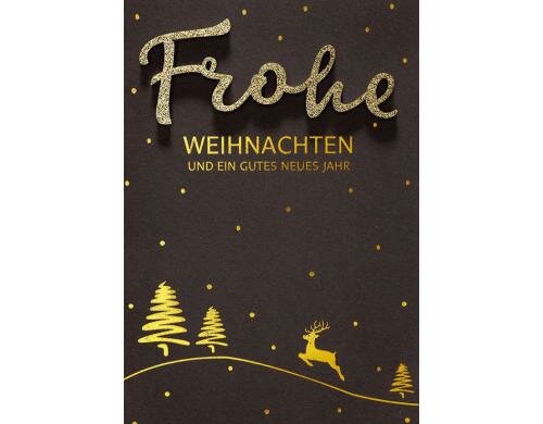 Perleberg Glückwunschkarte Weihnachten Format: C6, Anlass: Weihnachten