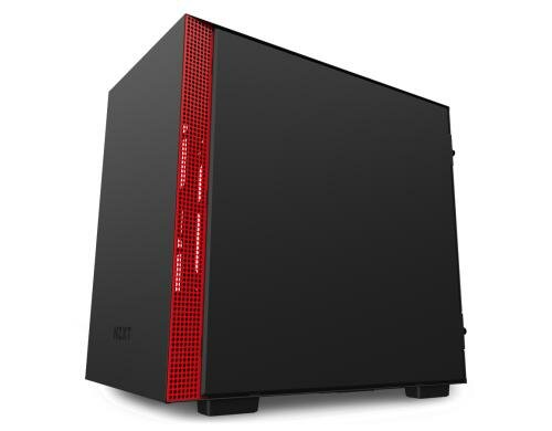 NZXT H210i Schwarz/Rot 1x3.5, 3+1x 2.5, 2x USB3.1. RGB und Fancon