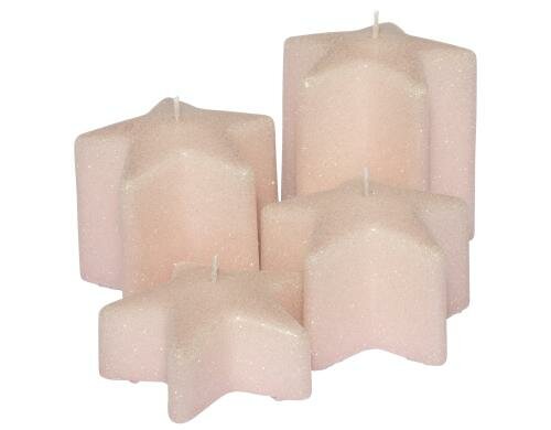 Herzog 4er Set Lumi Stern Ø 90 mm Höhen: 40, 60, 80, 100 mm mandelblüte 31