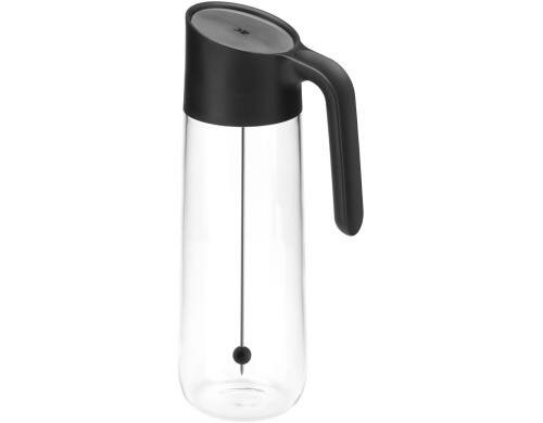 WMF Wasserkaraffe Nuro 1 Liter Schwarz mit Griff und Fruchtspiess