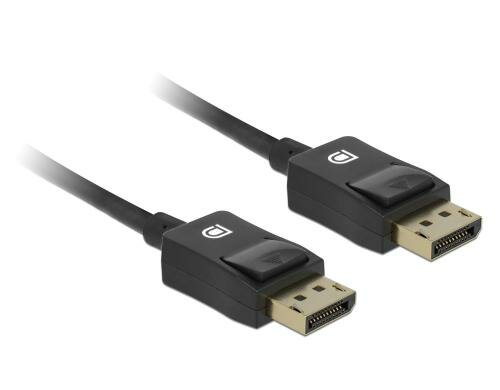 Delock DisplayPort - DisplayPort Kabel, 3m DPv1.4, Schwarz, 8K Ultra HD, Koaxial