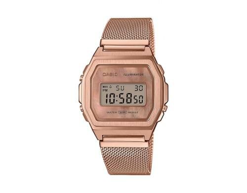 Casio A1000MPG-9EF Unisex,Digital, Edelstahlarmband