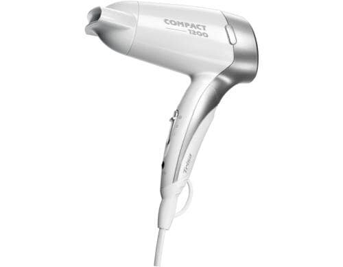 Trisa Reisehaartrockner Compact 1200 weiss/silber,2 Heiz-&Lüftstufen