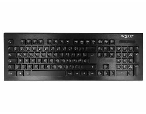 Delock USB Tastatur 2,4 GHz kabellos schwarz (Water-Drop )