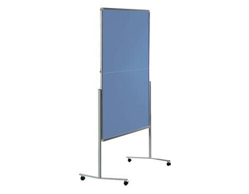 Legamaster PREMIUM Moderationswand klappbar, 150x120cm, blau-grau