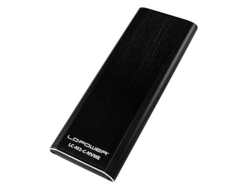 LC-Power ext. M.2 Gehäuse LC-M2-C NVME schwarz, USB3.1, für M.2 SSD, NVME