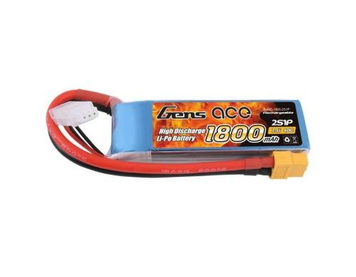 Gens LiPo-Akku 7.4V 1800mAh 40C 2S1P 90x30x17 mm 123g XT60