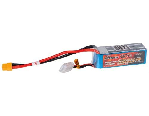 Gens LiPo-Akku 14.8V 1800mAh 40C 4S1P 92x31x33 mm 201g XT60