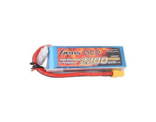 Gens LiPo-Akku 11.1V 2200mAh 45C 3S1P 106x34x24 mm 189g XT60