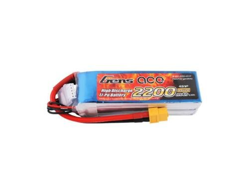 Gens LiPo-Akku 14.8V 2200mAh 25C 3S1P 106x35x34 mm 249g XT60