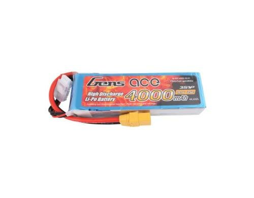 Gens LiPo-Akku 11.1V 4000mAh 25C 3S1P 137x43x29 mm 328g XT90
