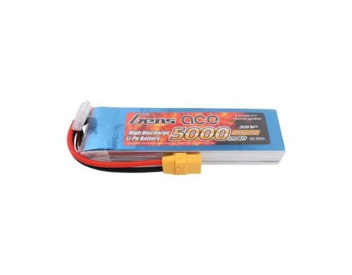 Gens LiPo-Akku 11.1V 5000mAh 45C 3S1P 160x45x26 mm 418g XT90