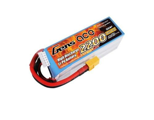 Gens LiPo-Akku 18.5V 2200mAh 45C 5S1P 99x33x39 mm 272g XT60