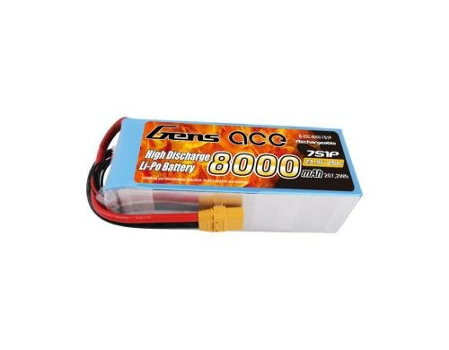 Gens LiPo-Akku 25.9V 8000mAh 25C 7S1P 170x55x56 mm 1256g XT90
