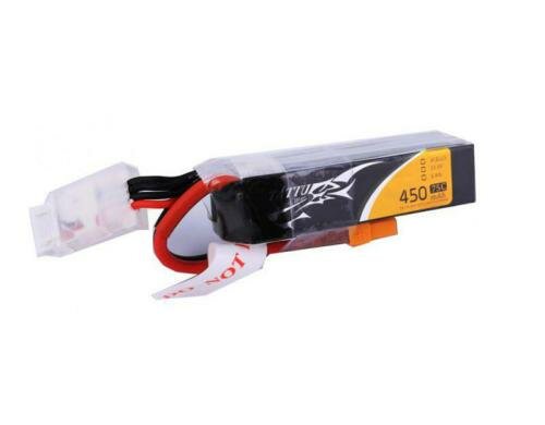 Tattu LiPo-Akku 11.1V 450mAh 75C 3S1P 63x16x21 mm 45g XT30
