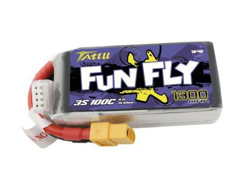 Tattu FF LiPo-Akku 11.1V 1300mAh 100C 3S1P 74x35x23 mm 113g XT60