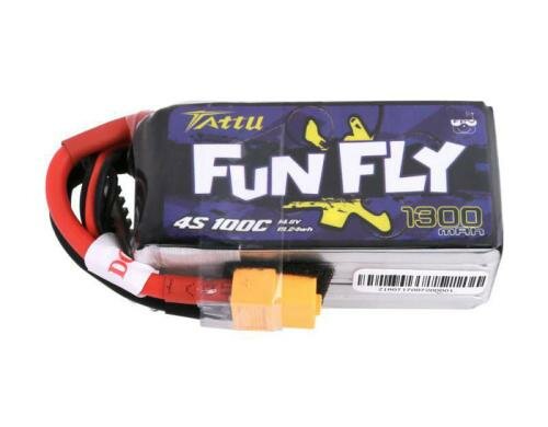Tattu FF LiPo-Akku 14.8V 1300mAh 100C 4S1P 73x35x28 mm 149g XT60