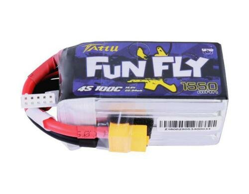 Tattu FF LiPo-Akku 14.8V 1550mAh 100C 4S1P 71x35x35 mm 180g XT60