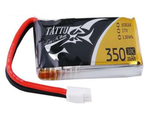 Tattu LiPo-Akku 3.7V 350mAh 45C 1S1P 33x20x8 mm 9.5g Molex 1 Stück
