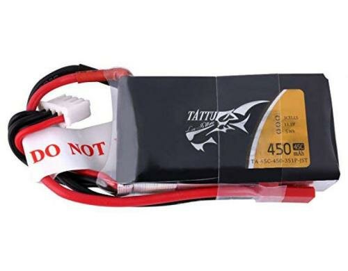 Tattu LiPo-Akku 11.1V 450mAh 45C 3S1P 54x29x13 mm 42g BEC