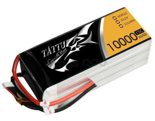 Tattu LiPo-Akku 22.2V 10000mAh 15C 6S1P 170x65x60 mm 1300g EC5