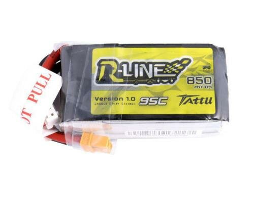 Tattu LiPo-Akku 14.8V 850mAh 95C 4S1P RL 58x30x33 mm 108g XT30