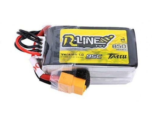 Tattu LiPo-Akku 14.8V 850mAh 95C 4S1P RL 58x30x33 mm 108g XT60