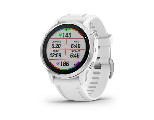 Garmin fenix 6S Silver w/White Band (no MAP/Music)
