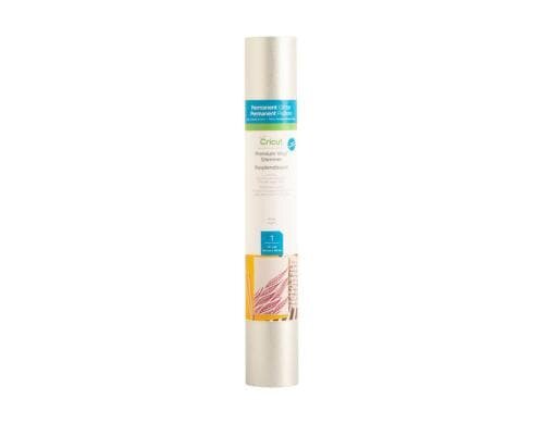 Cricut Vinylfolie Premium Shimmer silber 1 Rolle à 30.5 x 122 cm, permanent haftend