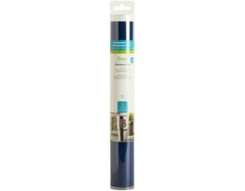 Cricut Vinylfolie Premium permanent haftend 1 Rolle à 30.5 x 122 cm, Blau
