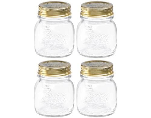 Rocco Bormioli Einmachglas 0.15l 4Stagioni mit Schraubverschluss, 4Stk.