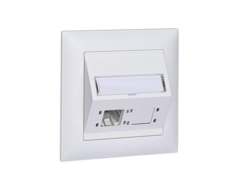 R+M UP DA-Dose EDIZIOdue 88x88 2 Port Cat 6A 8.1 weiss