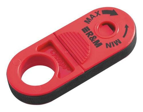 R+M Kabel Abisolierwerkzeug für Kabel rund / oval max 11mm schwarz rot