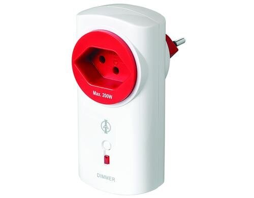 Funk-Zwischenstecker-Dimmer ITLR-200 für alle Sender, Dimmen/Ein/Aus
