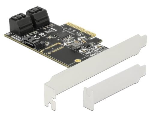 DeLock PCI-Express-x4 5Port SATA-Kontroller Bootfähig, Hot Swap, 6Gbps SATA3, LP+FH