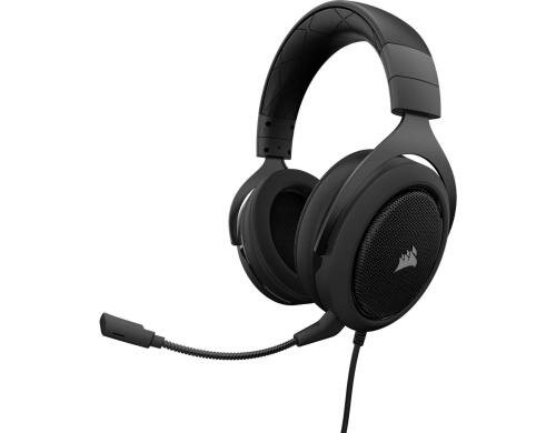 Corsair HS50 Pro Stereo Wired Carbon Gaming Headset, Kabelgebunden, Stereo