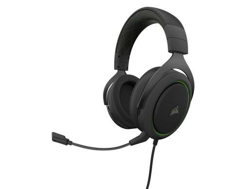 Corsair HS50 Pro Stereo Wired Grün Gaming Headset, Kabelgebunden, Stereo