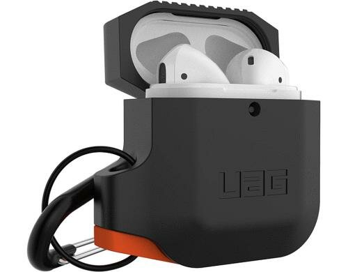 UAG Stealth Case Black Black/Orange Apple Airpods