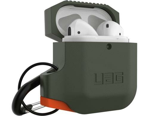UAG Stealth S Case Black Olive/Drab/Orange Apple Airpods