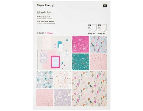 Rico Design Motivpapier Weihnachten 270 g/m2, 15 Blatt