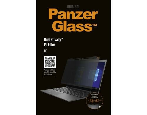 PANZERGLASS Dual privacy Filter Lenovo Lenovo ThinkPad T460/T480/T490 Series Bulk