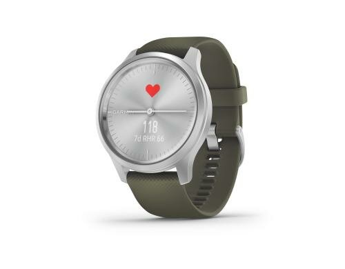 Garmin vivomove Style Silver, Moss, Silicone