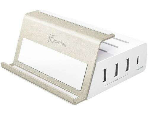 USB-C Power Delivery Charger Station 4-Port (1x USB-C, 3x USB-A)